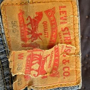 Levi Strauss 505 jeans   Used with ripped tag